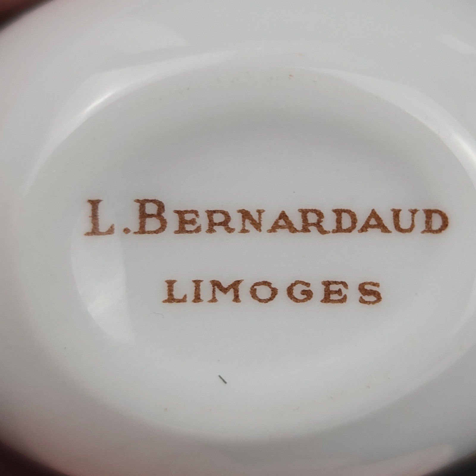Miniature L Bernardaud Limoges Ladybug Hinged Porcelain Trinket Box
