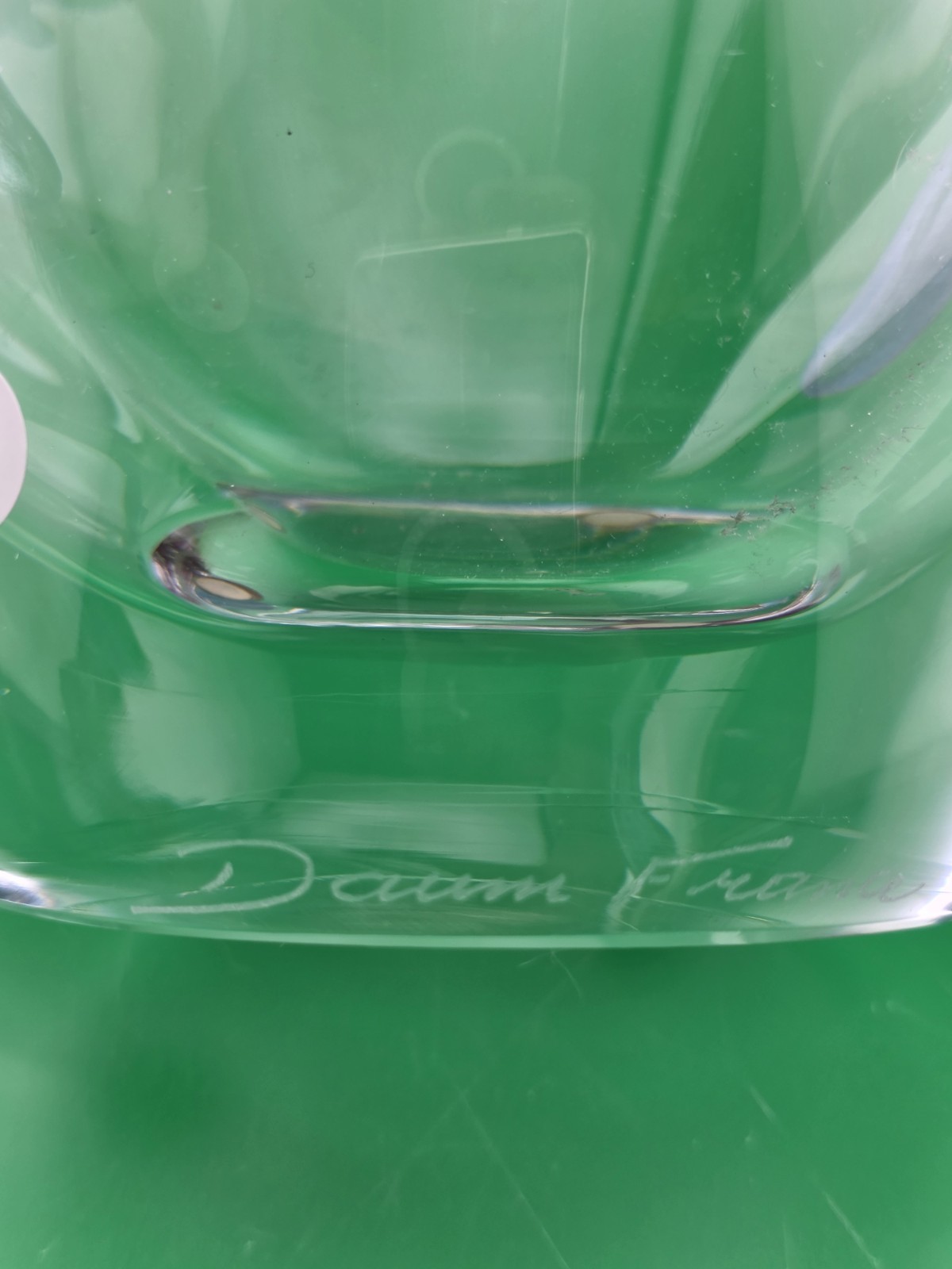 Gorgeous Vintage DAUM France Florilege 8 3/4″ x 6 3/4″ Heavy Crystal Vase 1980s