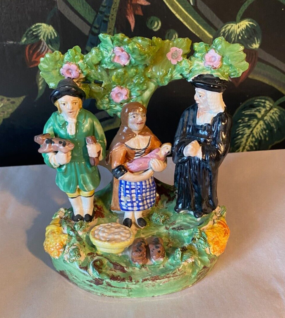 SALE! Staffordshire Pearlware Tithe Pig Group Kent