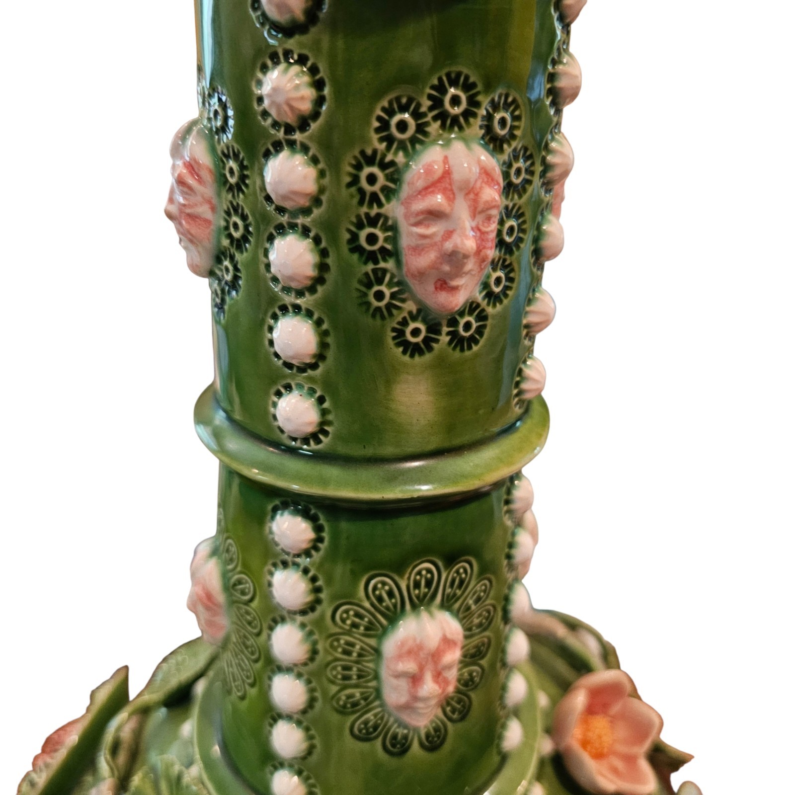 Vintage Bordallo Pinheiro Fantasia Jug Caldas da Rainha Faience Portugal