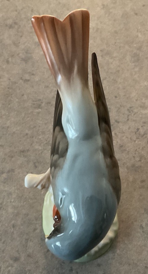 HUTSCHENREUTHER :: “REDSTART CHEN” 4 1/4” BIRD FIGURINE K Tutter 1960’s GERMANY