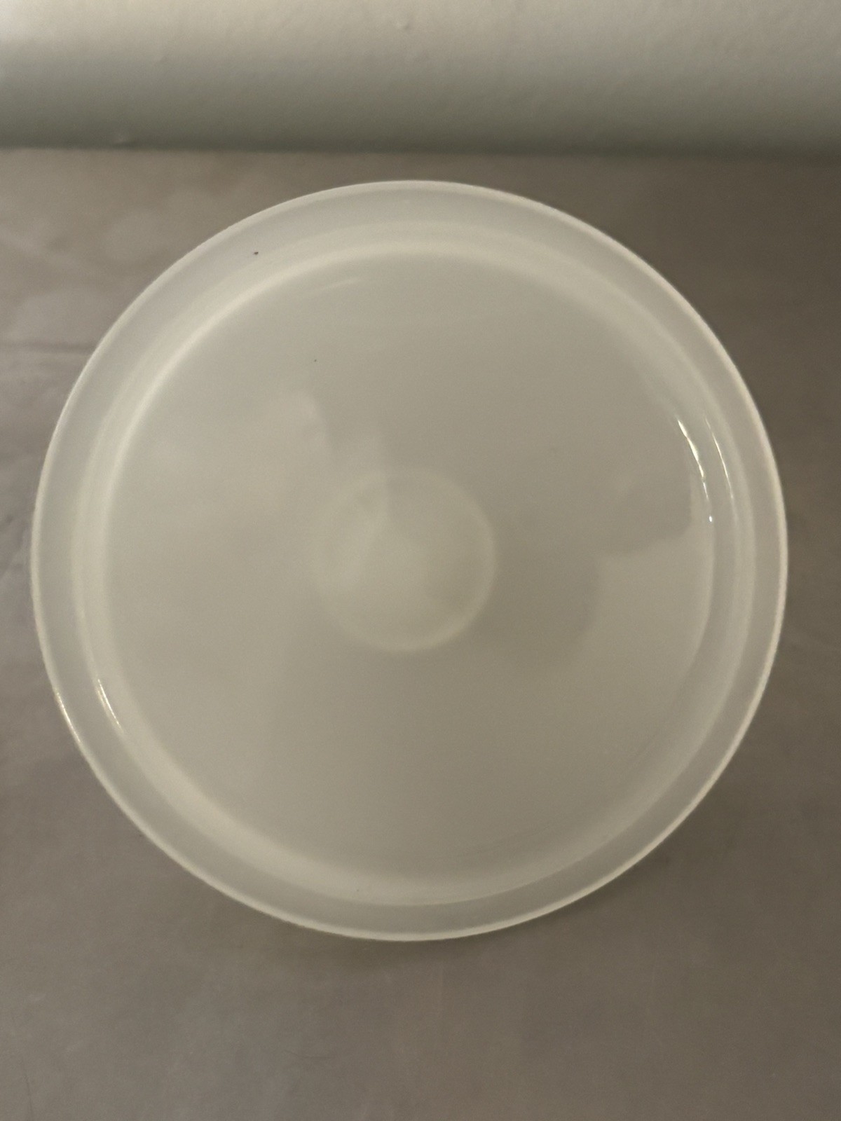 Antique Clambroth Opaline Covered Vanity Powder or Candy Dish Footed Flawed foot