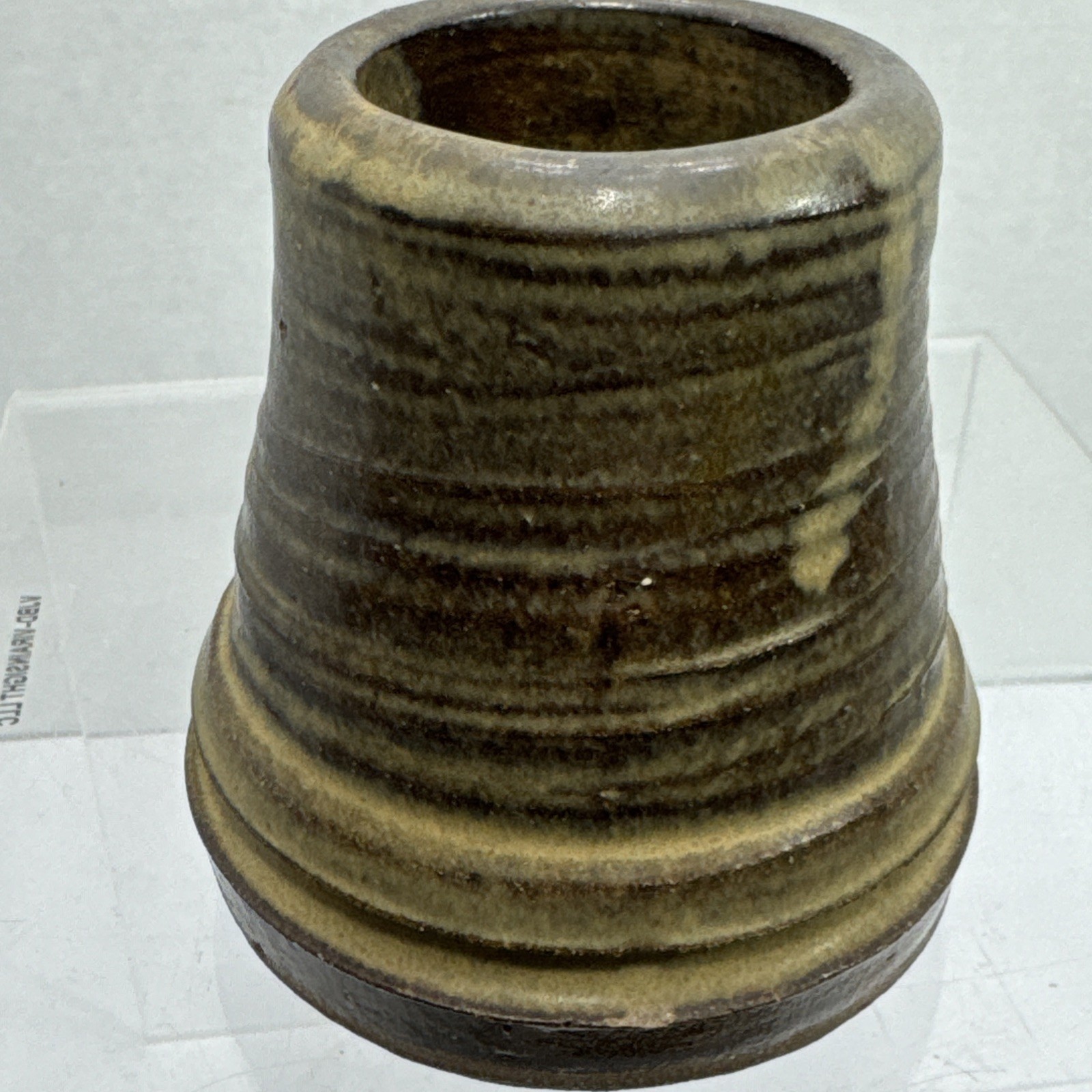 Earthware Vase Mobach Or Attributed To Mobach Of The Netherlands 4”x4” Remarks*