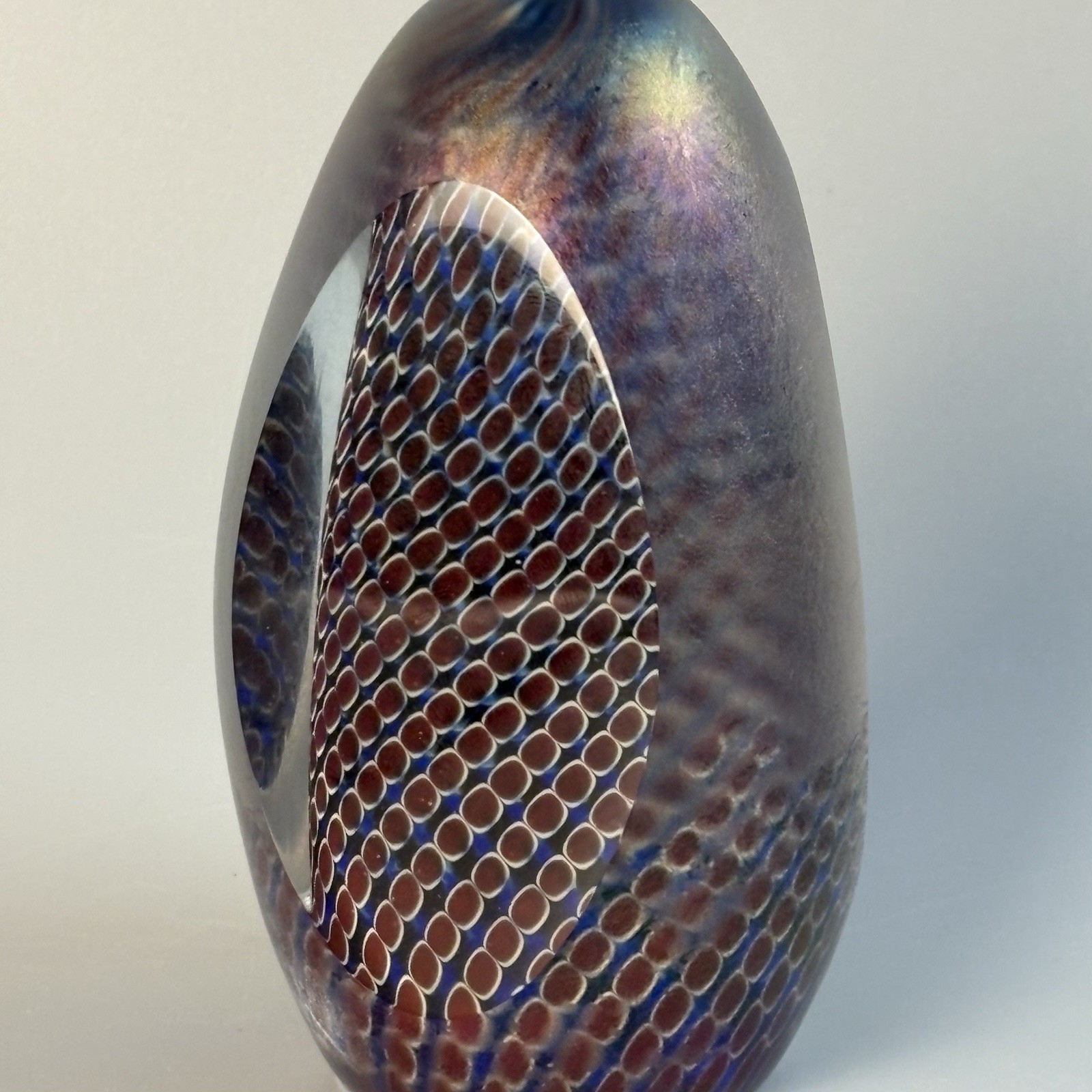 Zellique Studios (Joseph Morel) Art Glass Paperweight – Signed JM 61998