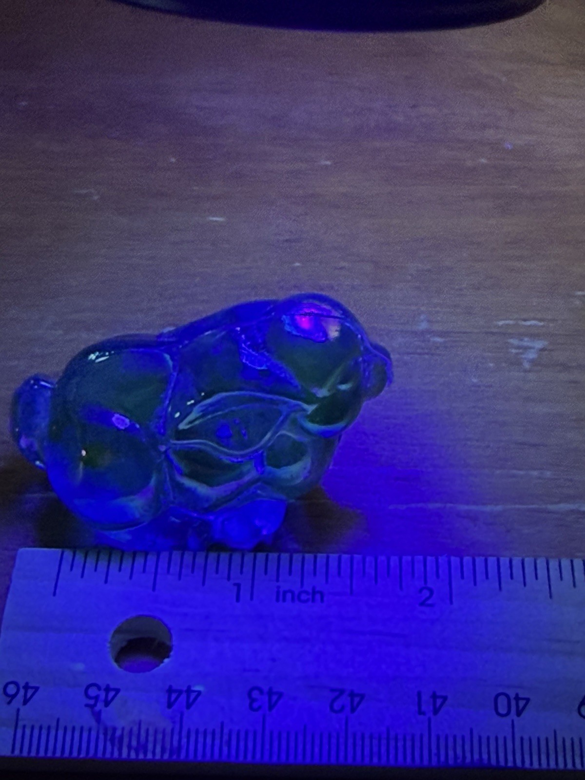 Fenton Glass Mini Sitting Bunny Figurine Carnival-So Cute!!!