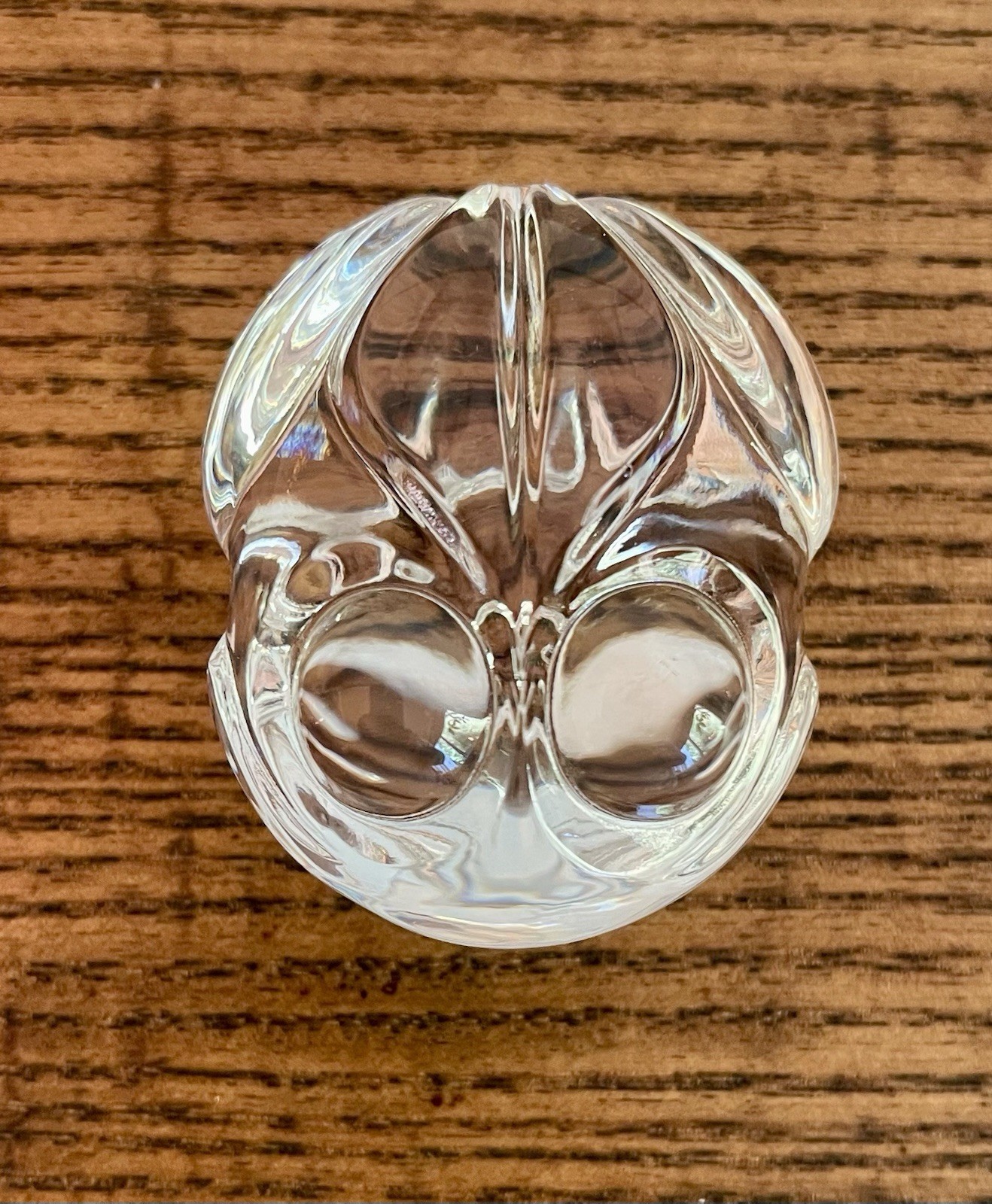 STEUBEN-Lloyd Atkins for Steuben Glass ‘Frog’ Hand-Cooler #5510-Signed 1974