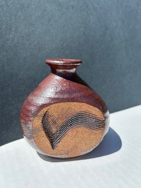 Handmade Brutalist Style Pottery Vase