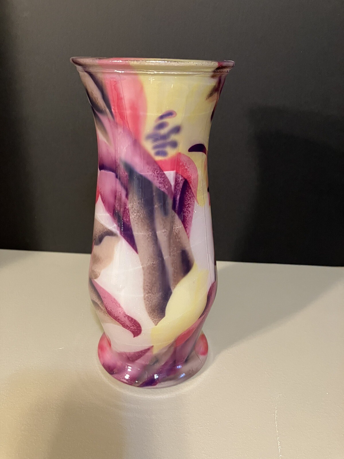 Multi-colored Art Vase – 8.5″ Tall
