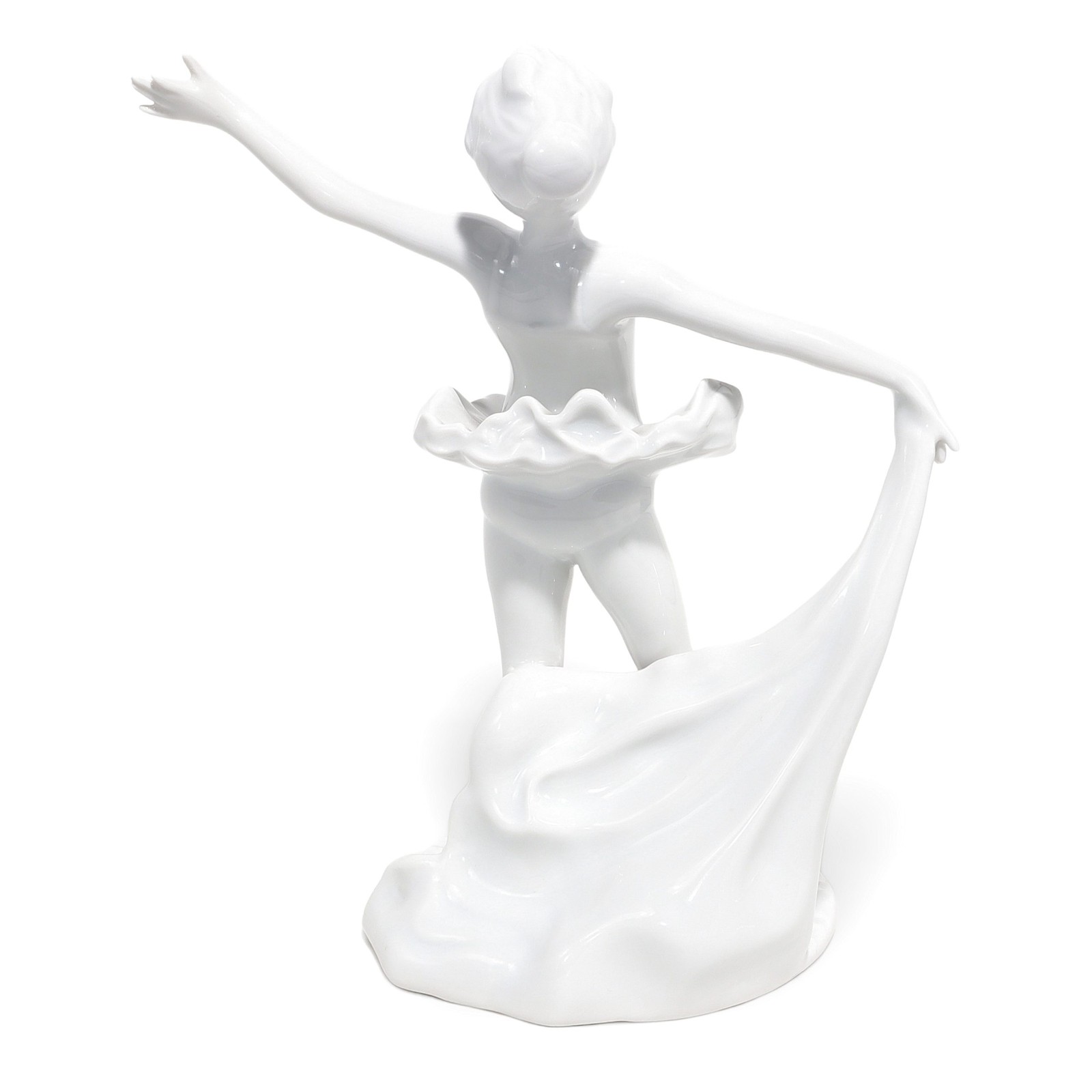 Art Deco Porcelain Ballerina Figurine – Kaiser Classic White Ballet Dancer