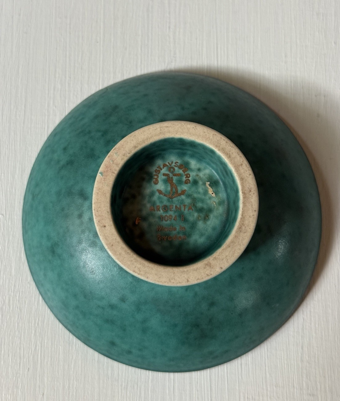 Gustavsberg Argenta VINTAGE 4” Footed Trinket Bowl Made In Sweden