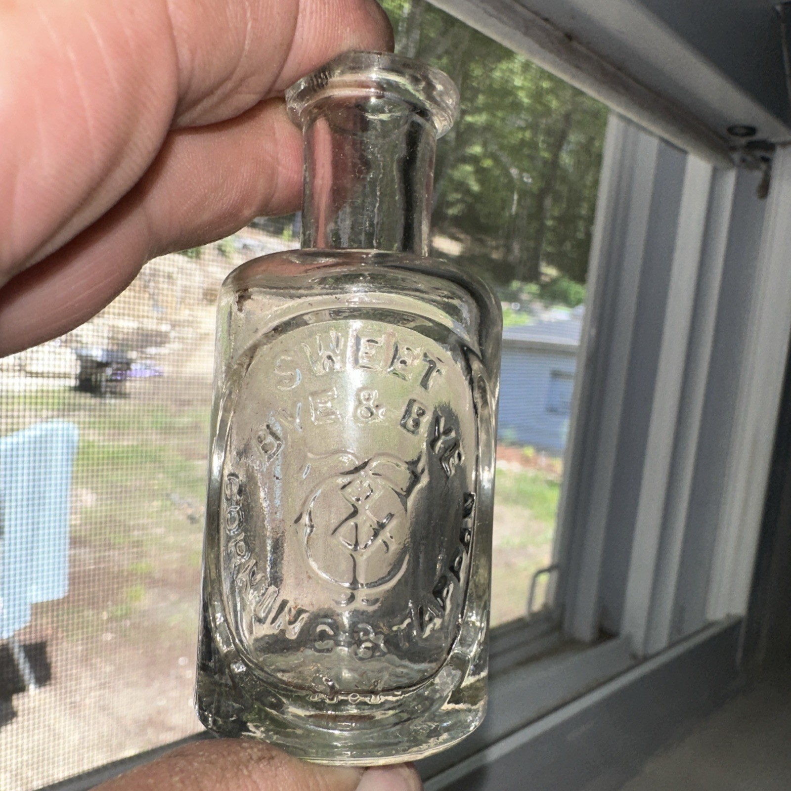 Vintage TAPPAN’S Co. New York Extract Decorative Perfume Bottle Sweet Bye & Bye