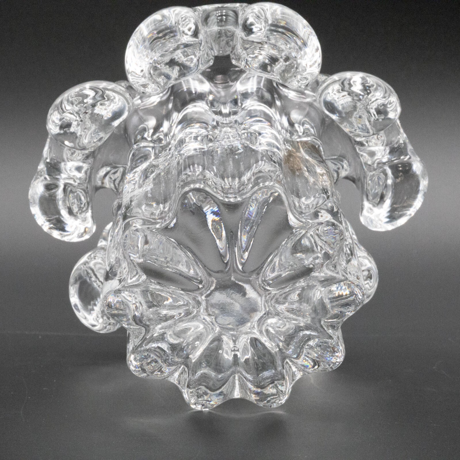 Kosta Boda of Sweden “Isabella” Crystal Vase or Candle Votive 5 1/2 inches Vinta