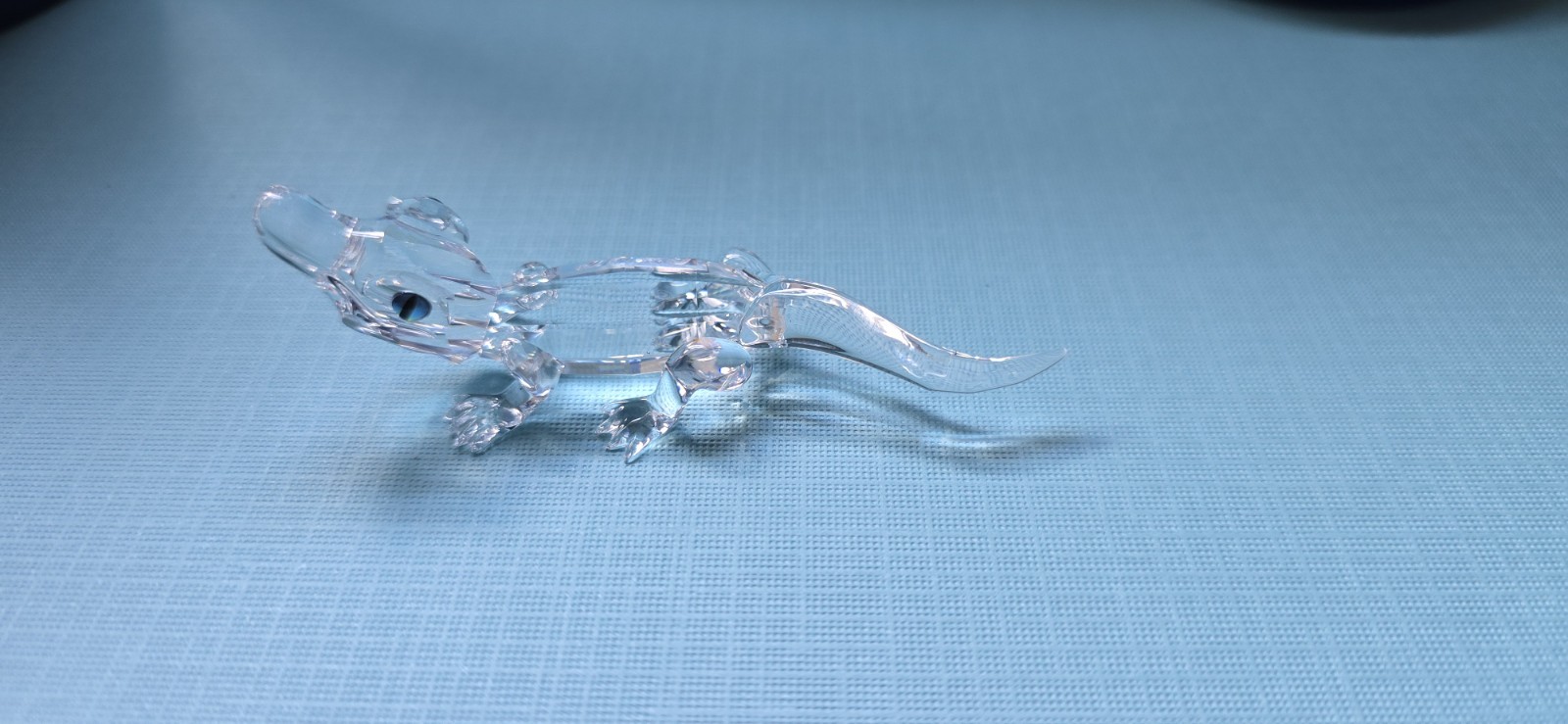 Swarovski Clear Crystal Lizard Figurine Faceted w/ Box Austria MPN 7624