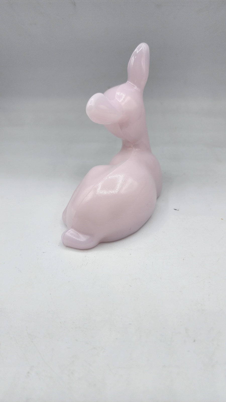 FAWN Crown Tuscan Pink Mosser Glass Deer CHRISTMAS HOLIDAY Ohio