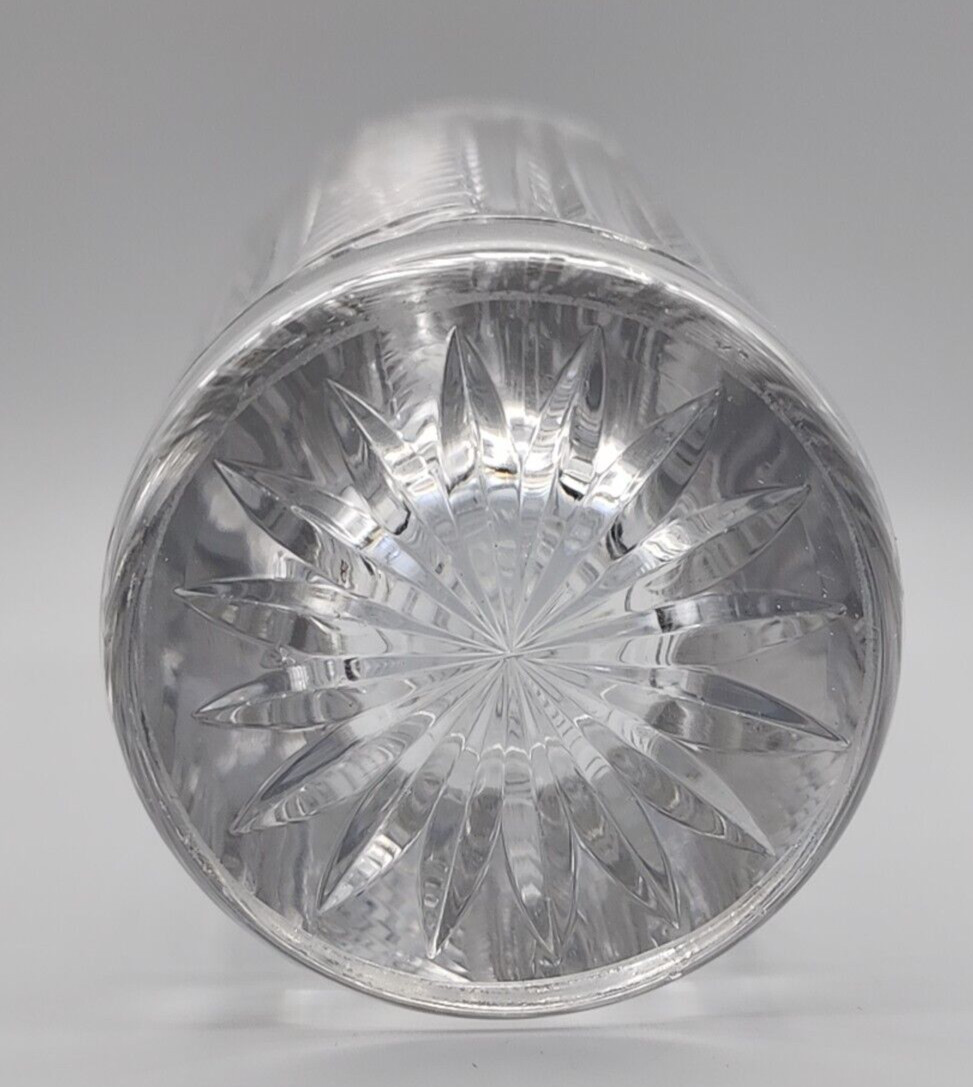 Design Guild Cut Crystal Vase ca 10 1/8″ Tall 5 1/2″ Diameter