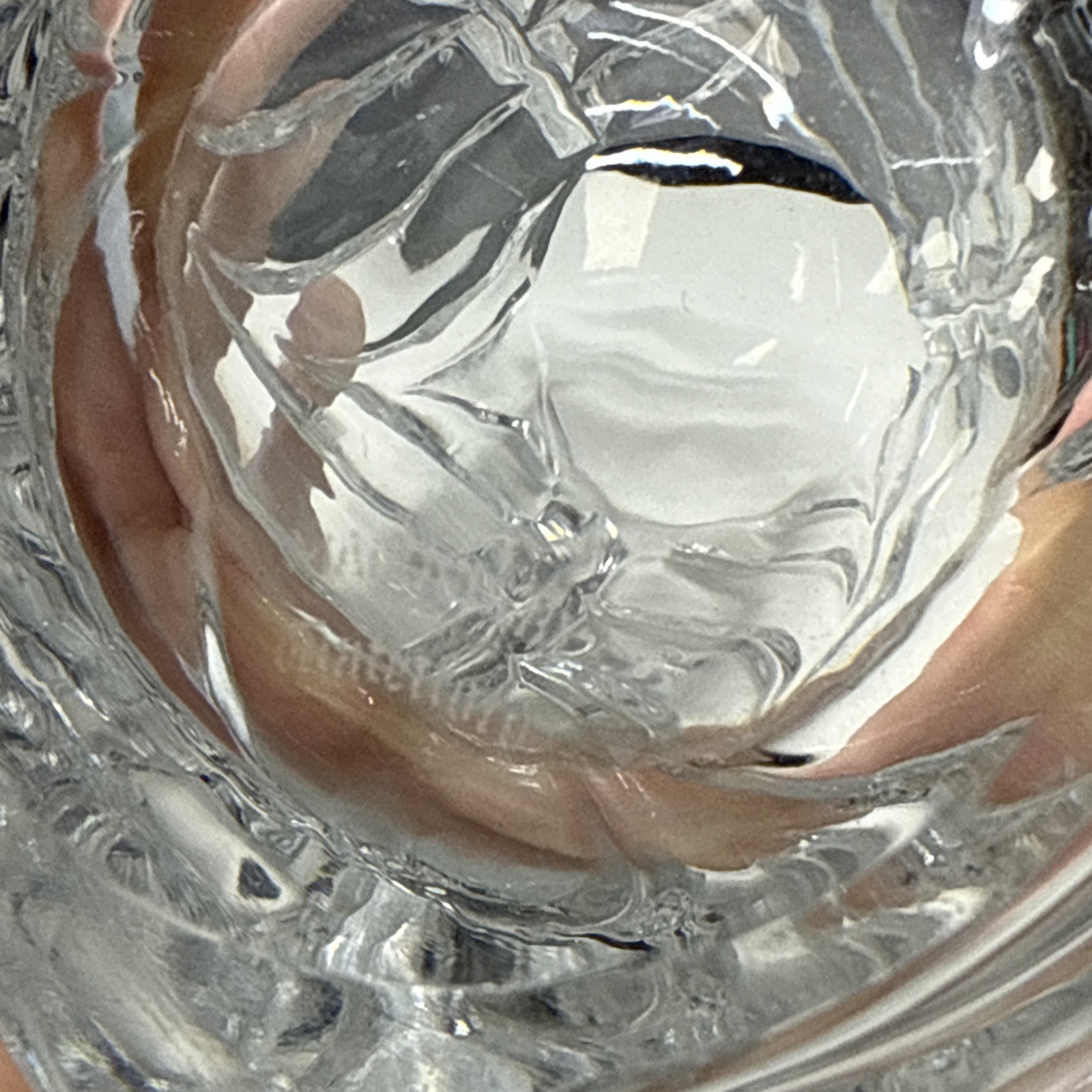 Vintage Signed Marquis by WATERFORD 9″ PALMA Cut Crystal Vase Palm Leaf