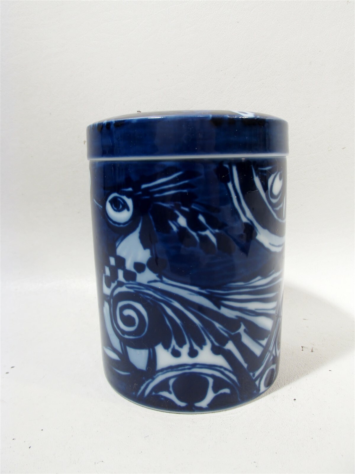 Midcentury Rosenthal Studio Line Bjorn Wiinblad Cobalt Jars Birds