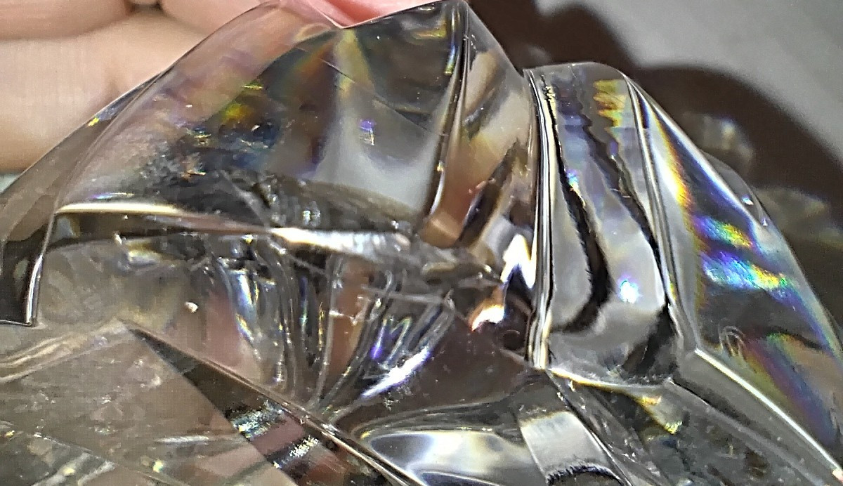 Crystal Clear Cut Heart Paperweight 3.5” L x 1-5/8” H