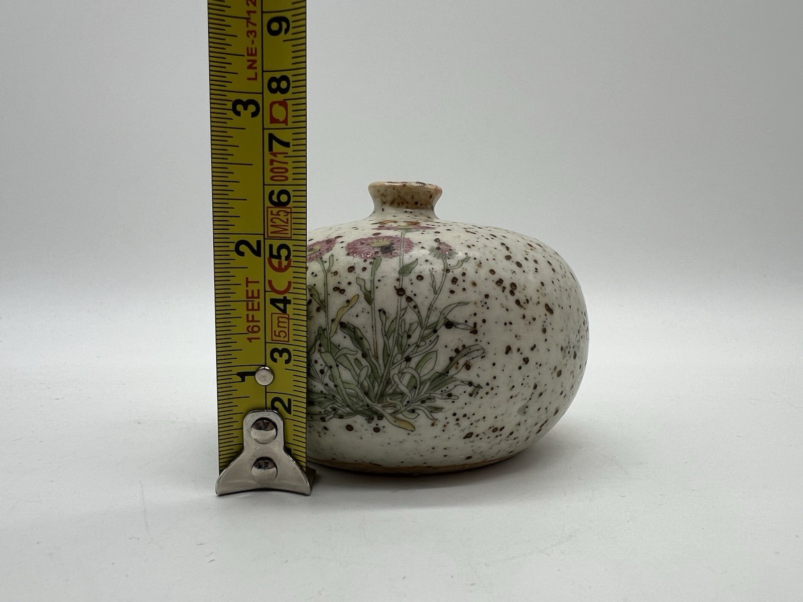 Counterpoint San Francisco Japan Bud Vase Speckled Ceramic Floral Weed Pot