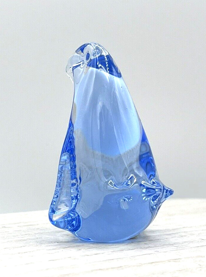 Blue Glass Penguin United States Commemorative Fine Arts Gallery 3″