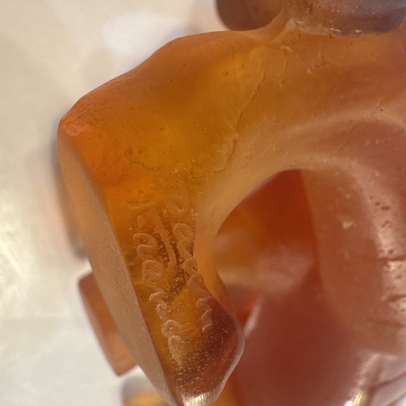STUNNING Daum Pate De Verre 10.5” Large Amber Tiger Retail $3,450 BEST PRICE!
