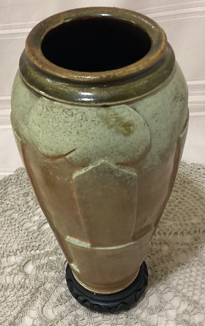 🏺MCM Pottery Vase By Dan Robar Group Manager For Creative Sculpting GM 13.25”H