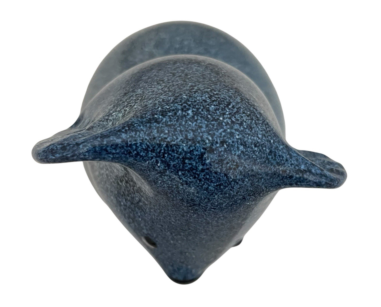 Gordon Studio Art Glass Blue Mouse Figurine Sculpture Australia 6”