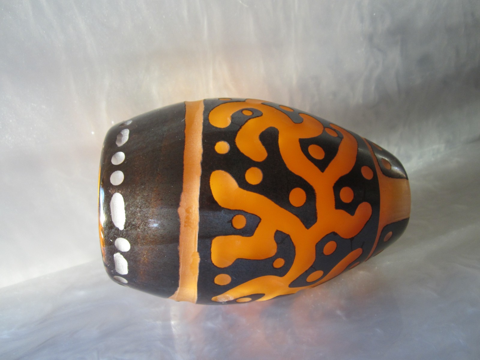 RARE ANTIQUE 1920’s ART DECO CHARLES SCHNEIDER (1881-1953) FRANCE ART GLASS VASE