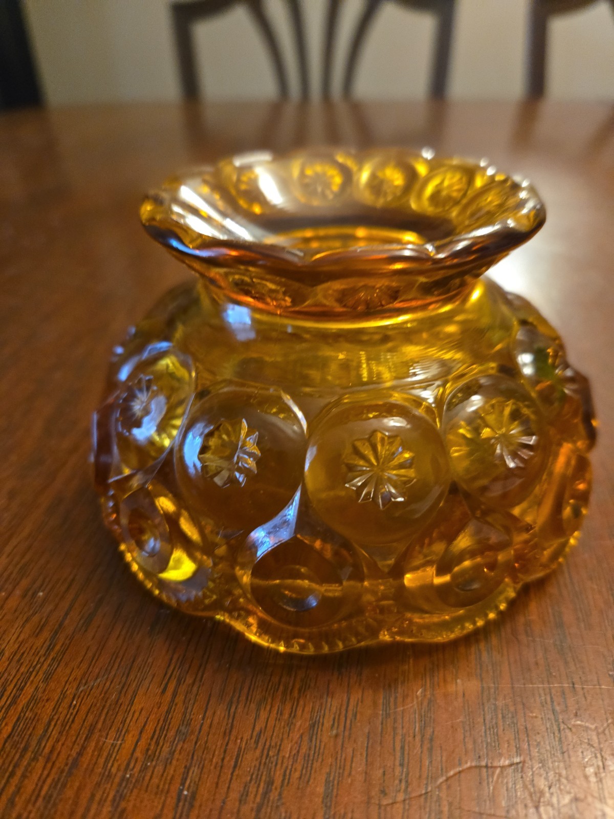 Smith Glass Candy Dish Or Base For A Fairy Lamp