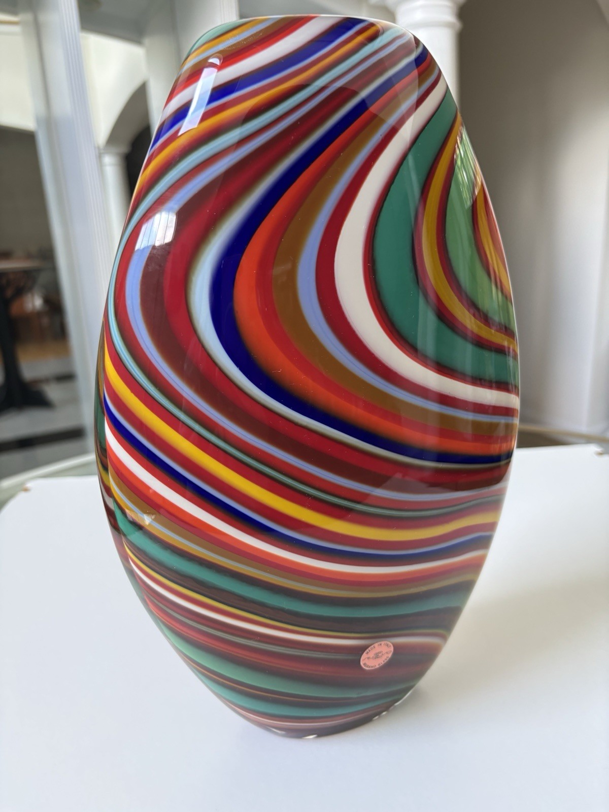 Murano Art Glass Vase “SEGUSO VIRO”Bahia Collection Signed & Numbered Stunning!
