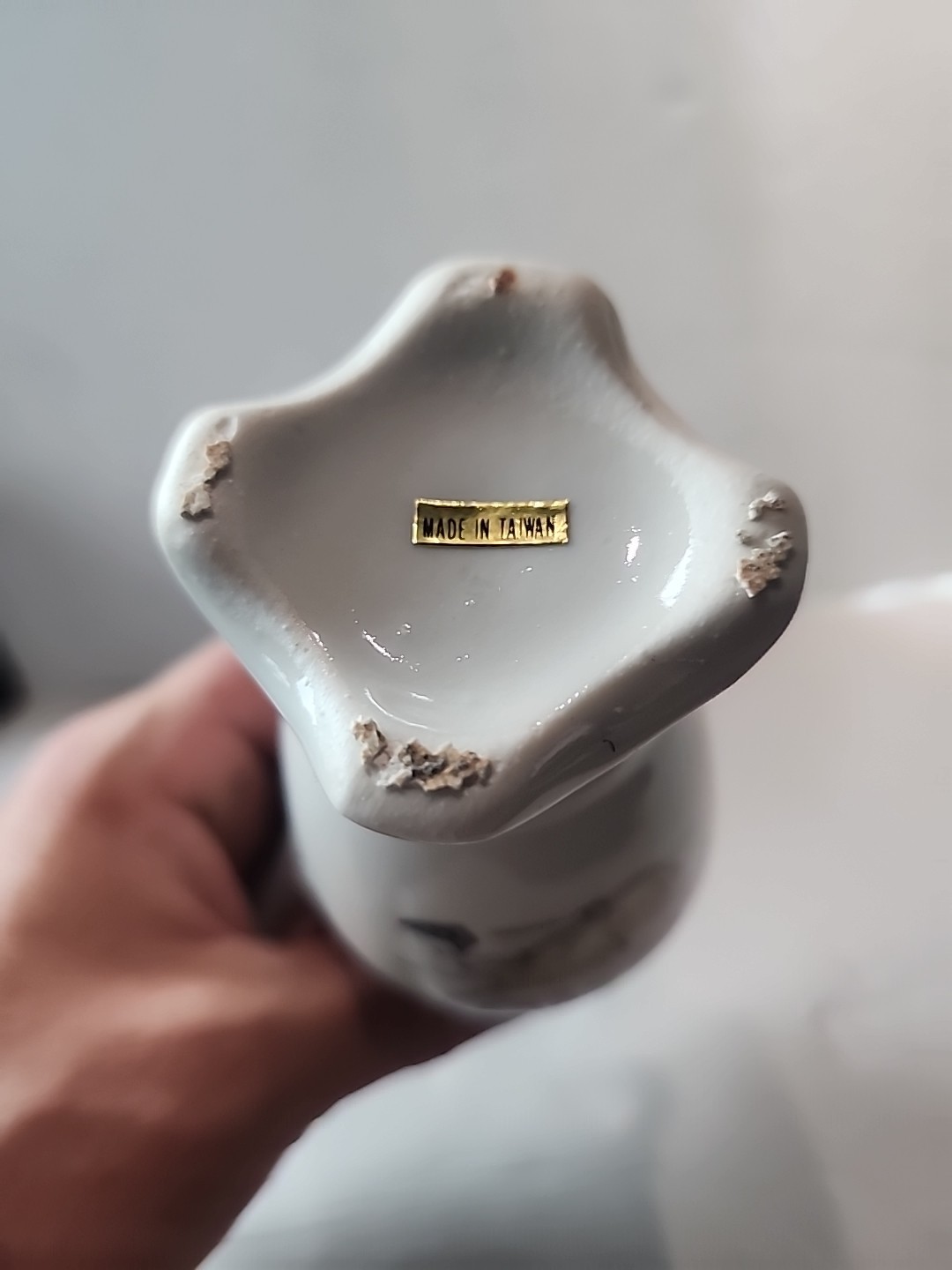 Cyprus Vase 6.5 Inches Tall 2.5 Wide Opening 2 Inches Vintage Dupe Greece Greek