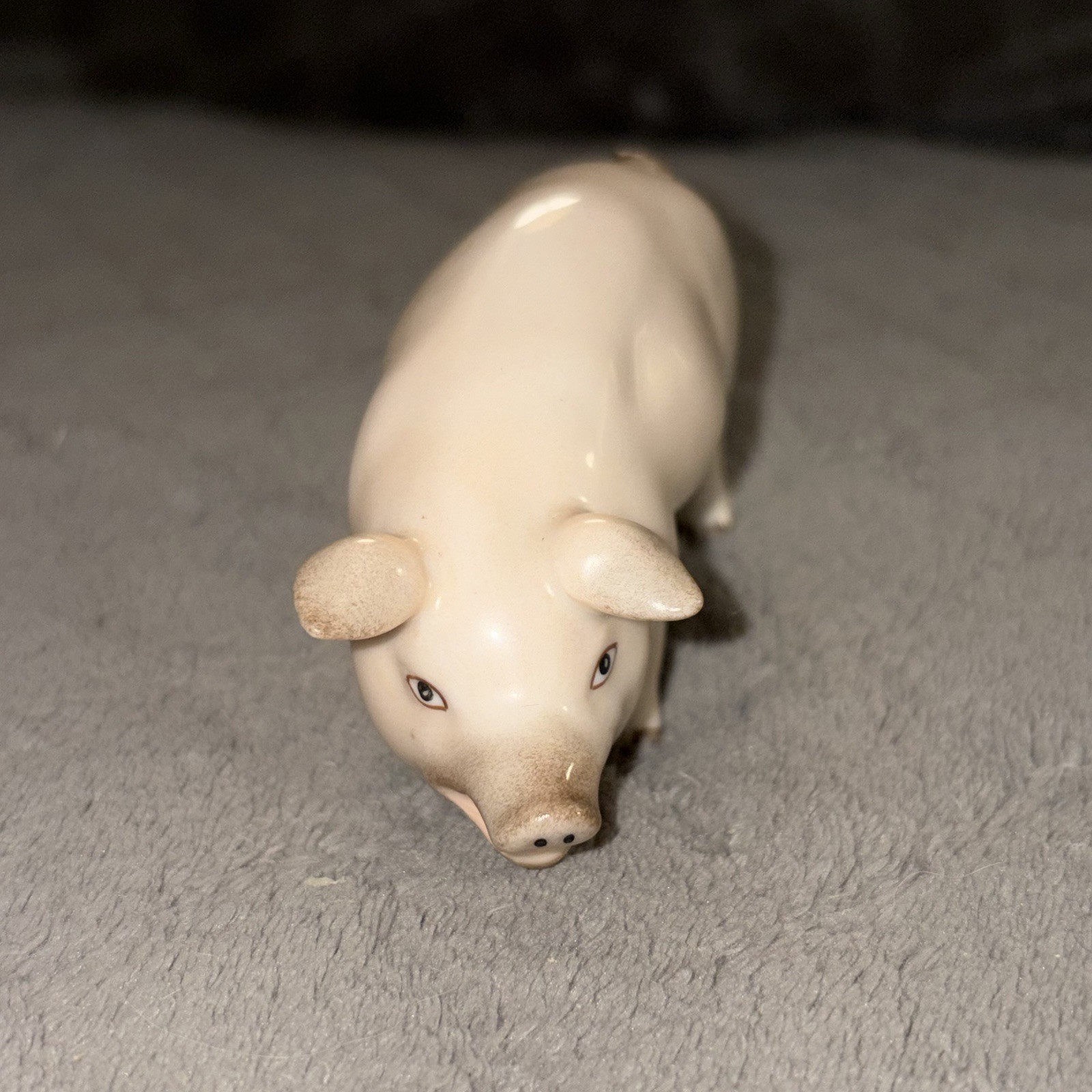 VTG Herend Pig Pink 15301 Figure Stamped Hallmark Mint 95 Hand Painted Porcelain
