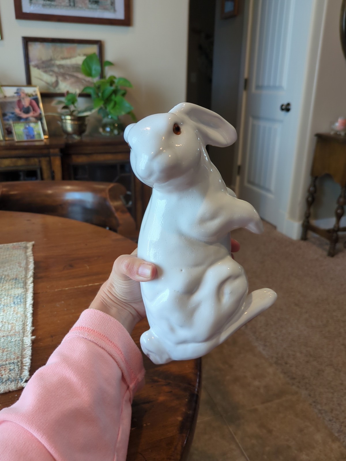 California vintage pottery EARTH NEEDS LTD large bunny rabbit rare