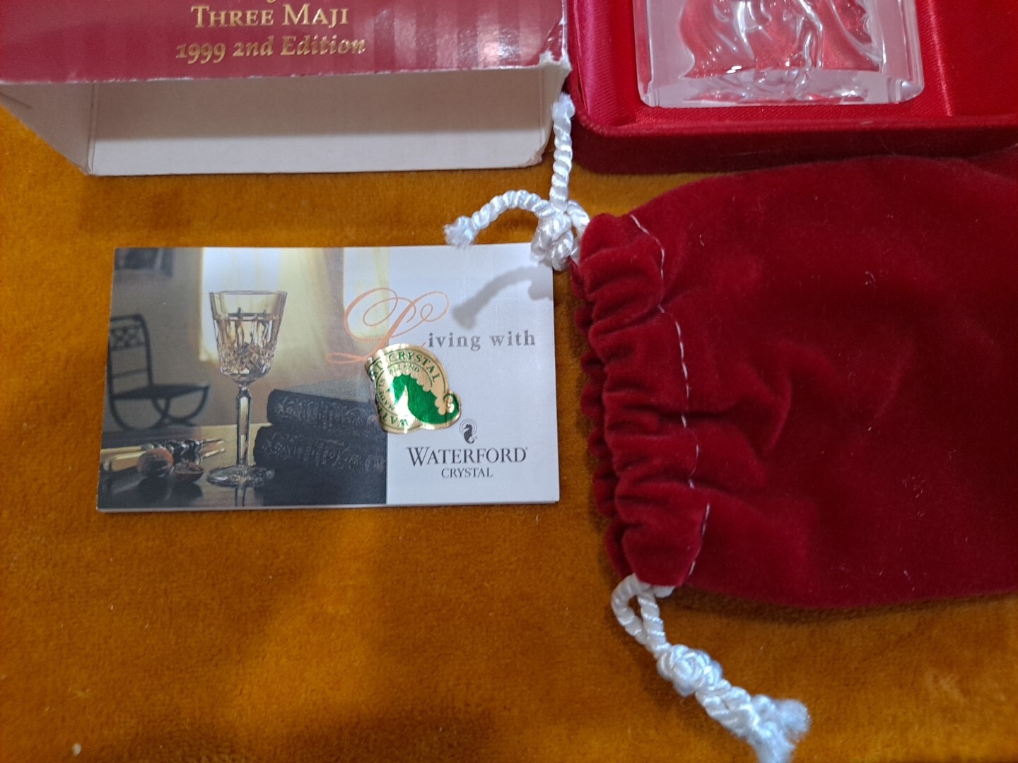 Waterford Crystal The Three Magi (three Wisemen) 1999 Christmas Ornament