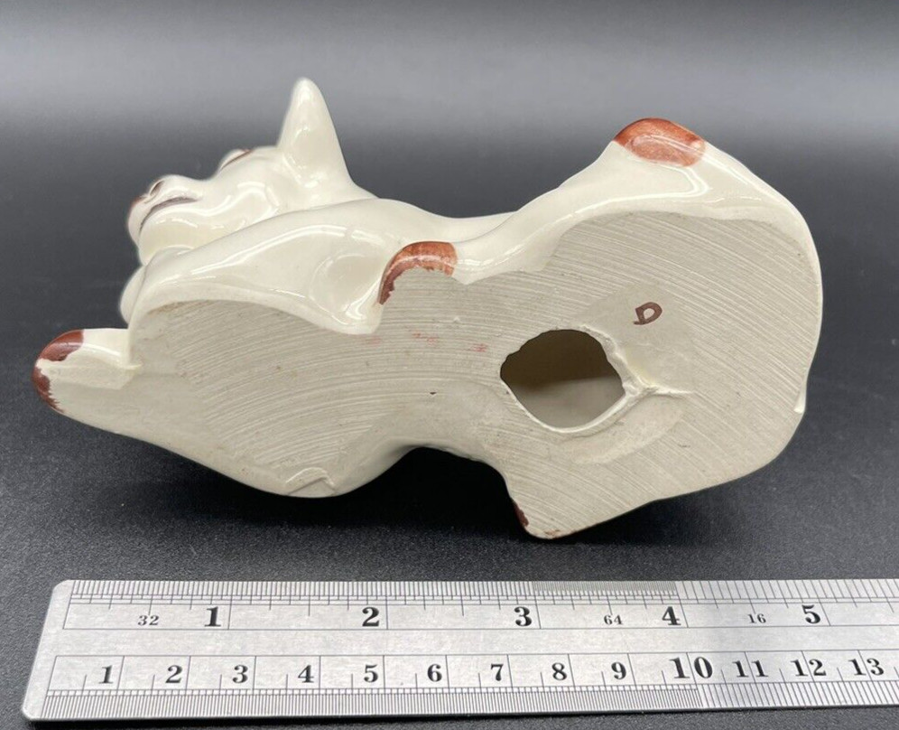 VTG Rio Hondo California Walker Pottery Cow Figurine w original foil sticker EUC