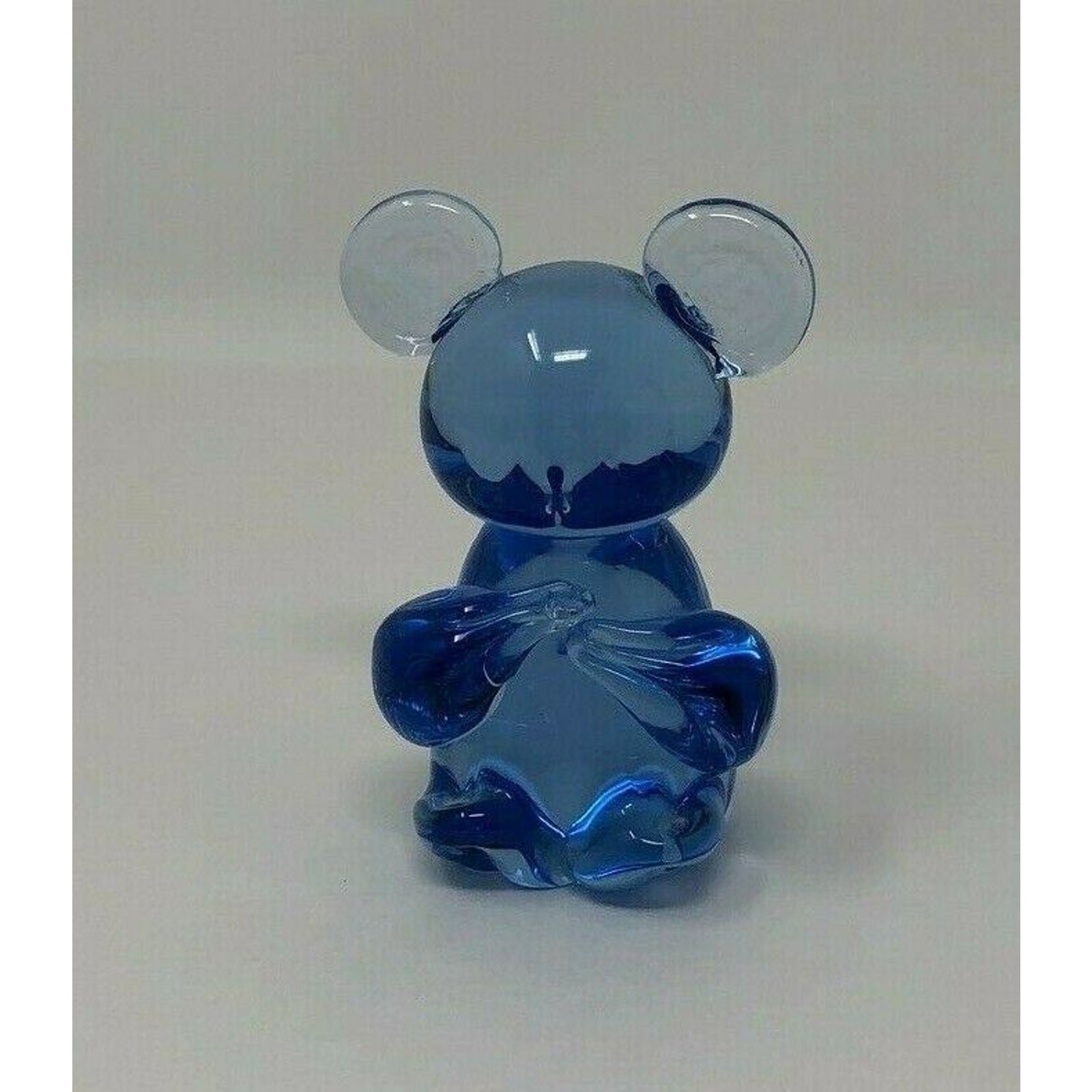 United States Commemorative Fine Art Gallery Blue Glass Koala Bear Figurine