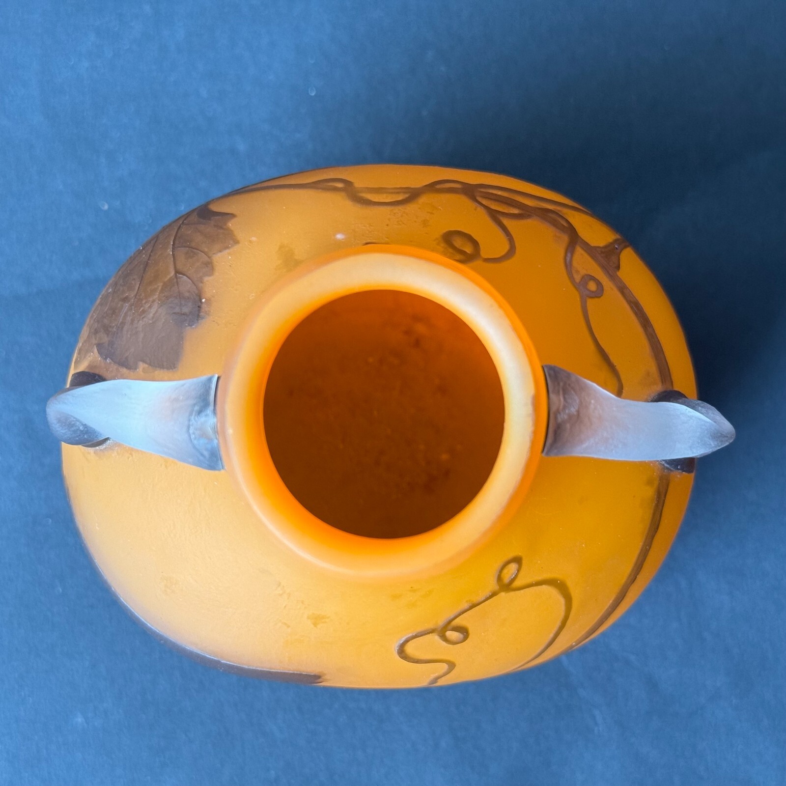 Andre Delatte, acid etched sferical vase