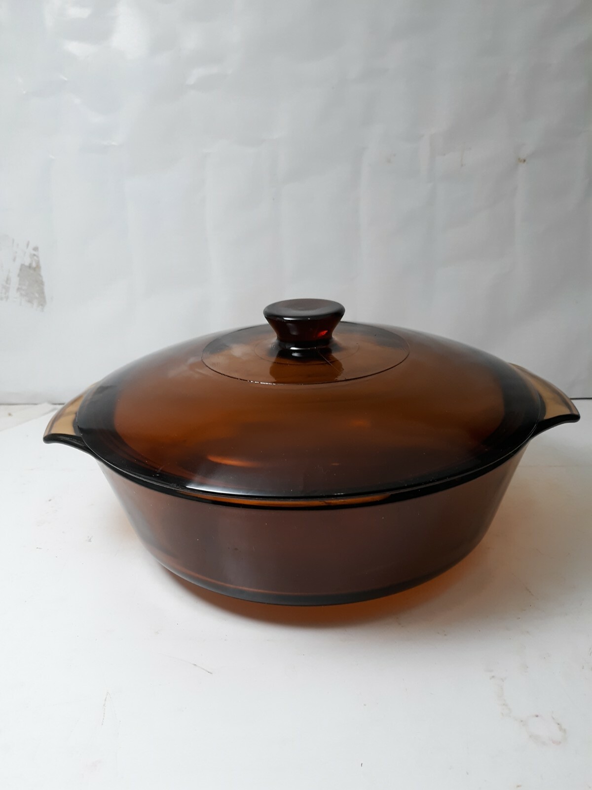 Anchor Hocking Fire King #437 Amber Casserole Dish with Lid & Basket 1-1/2 QT