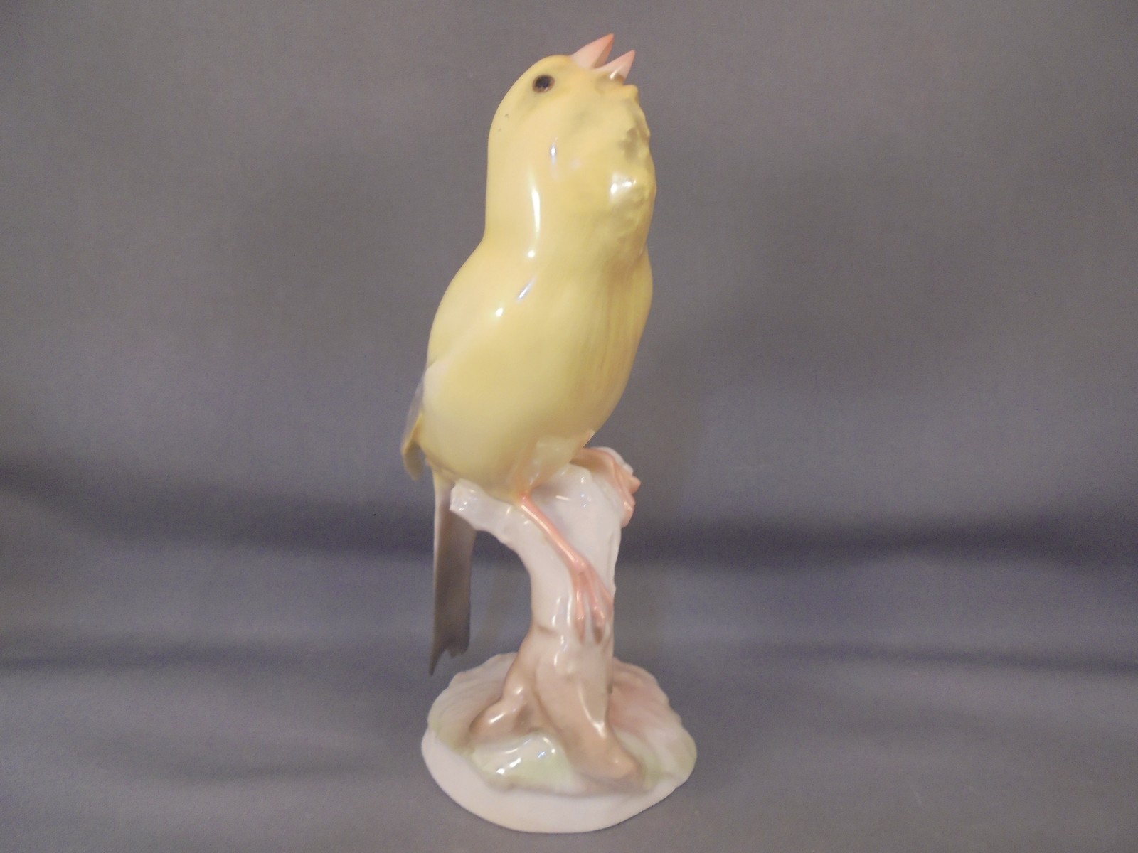 Vintage Hutschenreuther Porcelain Carl Werner Canary on Branch Bird Figure 2403