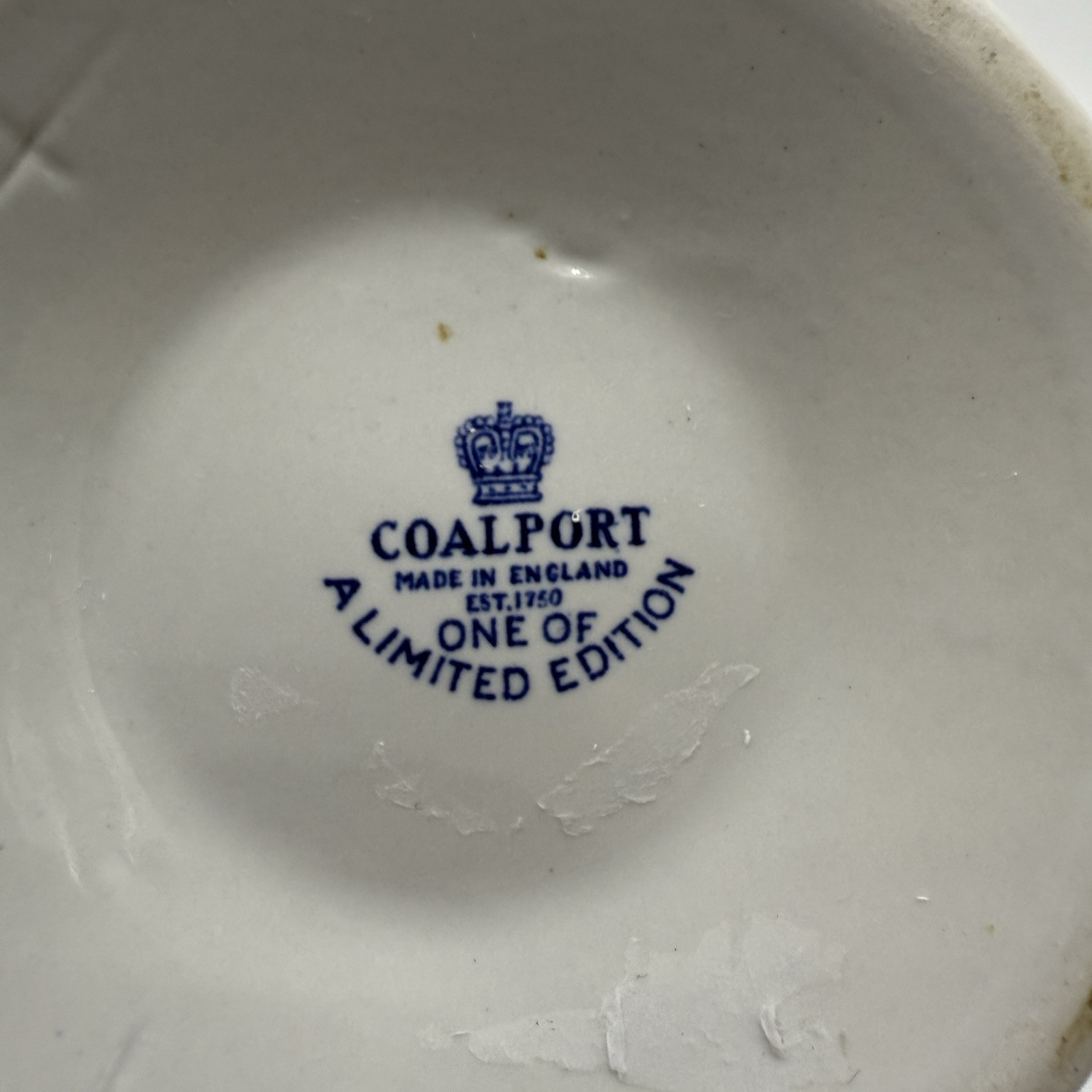 Coalport England Porcelain Blue & White Blue Onion Vase 10” Limited Edition
