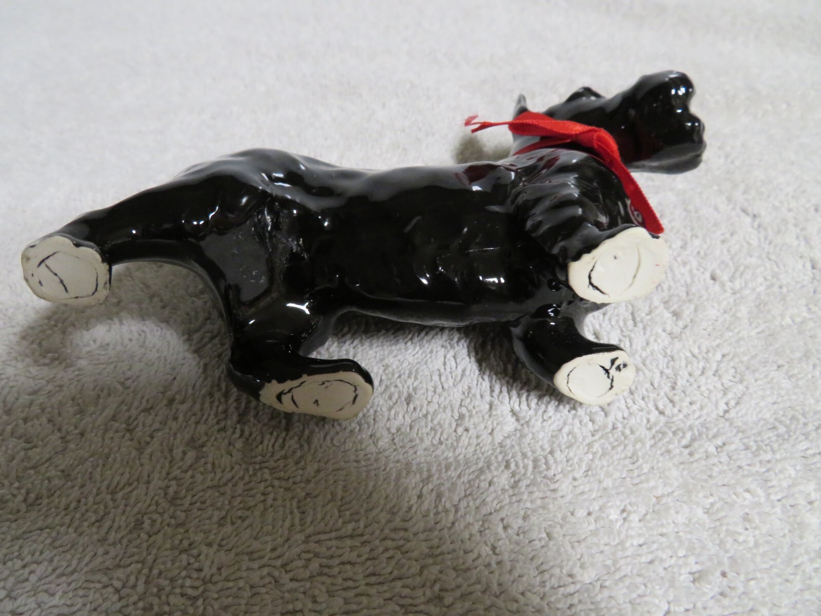 Vintage Ceramic Pair of Scottie Dog Figurines, 1992, United Kingdom