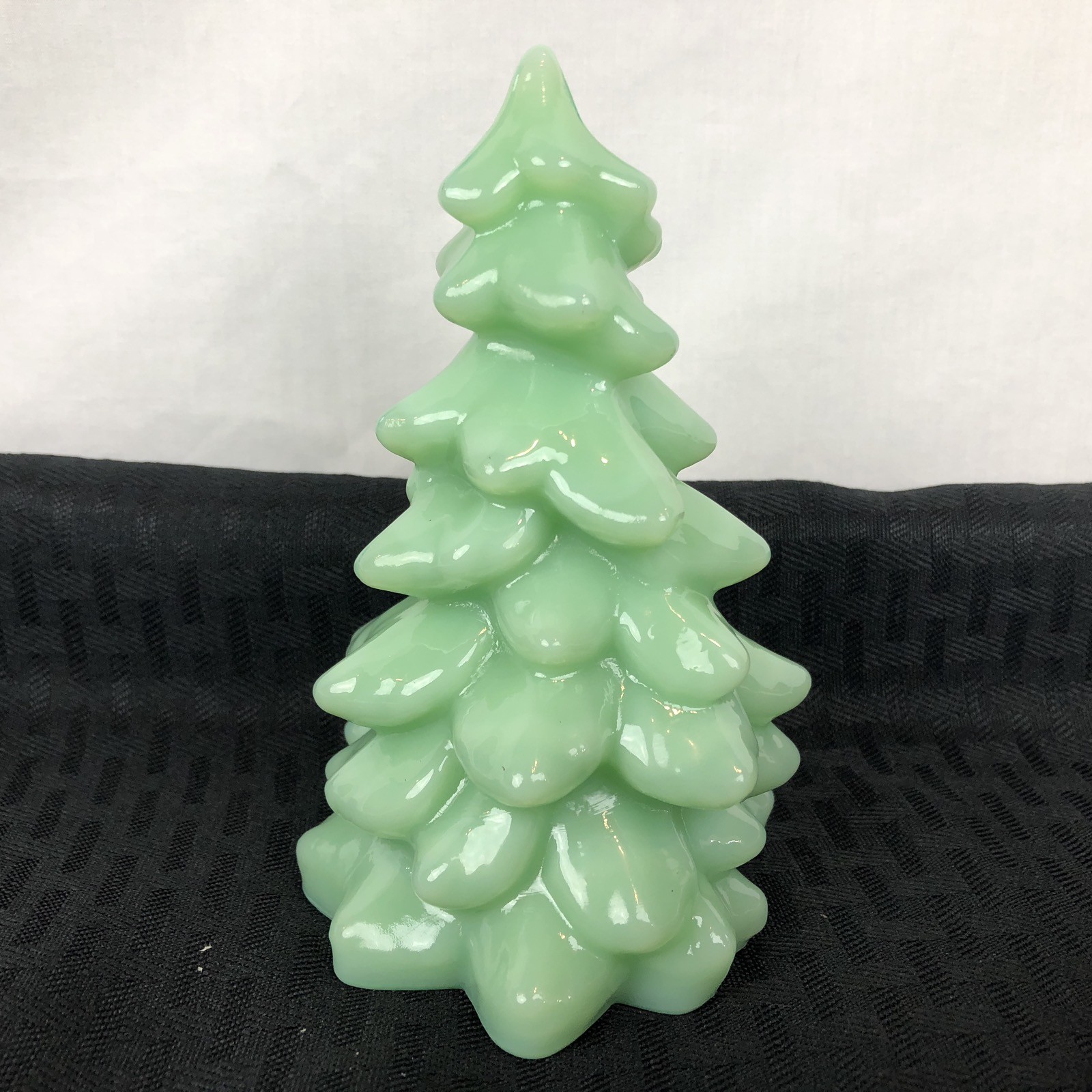 Mosser Glass Jade Green Tree Jadeite Christmas Holiday 5.5″