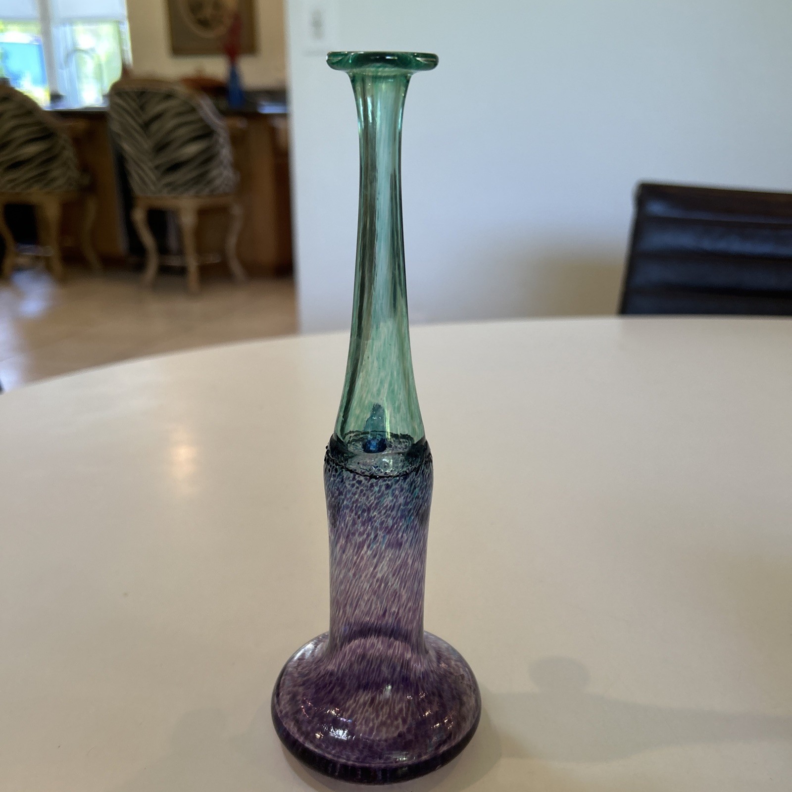 Kosta Boda Sweden Windpipe 8.5” Vase By Bertil Vallien Not Signed