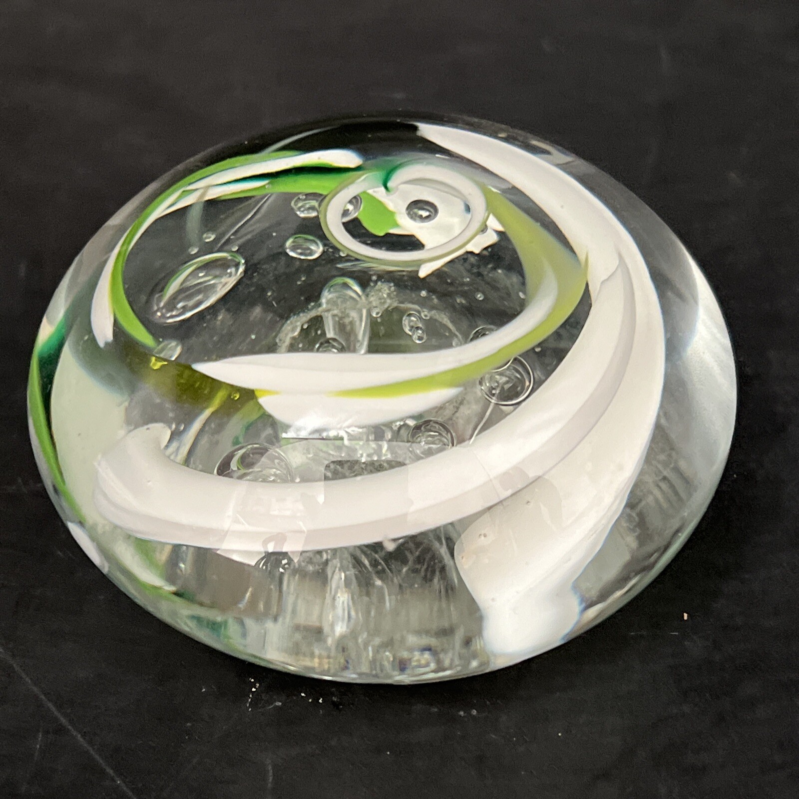 Kusnitzoff Glas Danmark Paperweight Art Glass 3.25 Inches INV 1