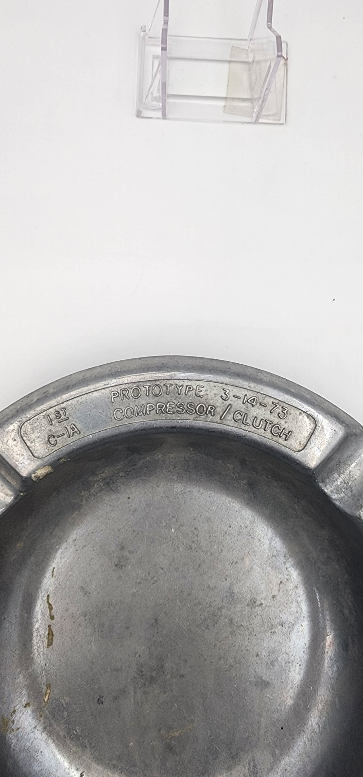 Ford Motor Company Sheldon Road Plant 1974 Clutch Prototype Aluminum Ashtray