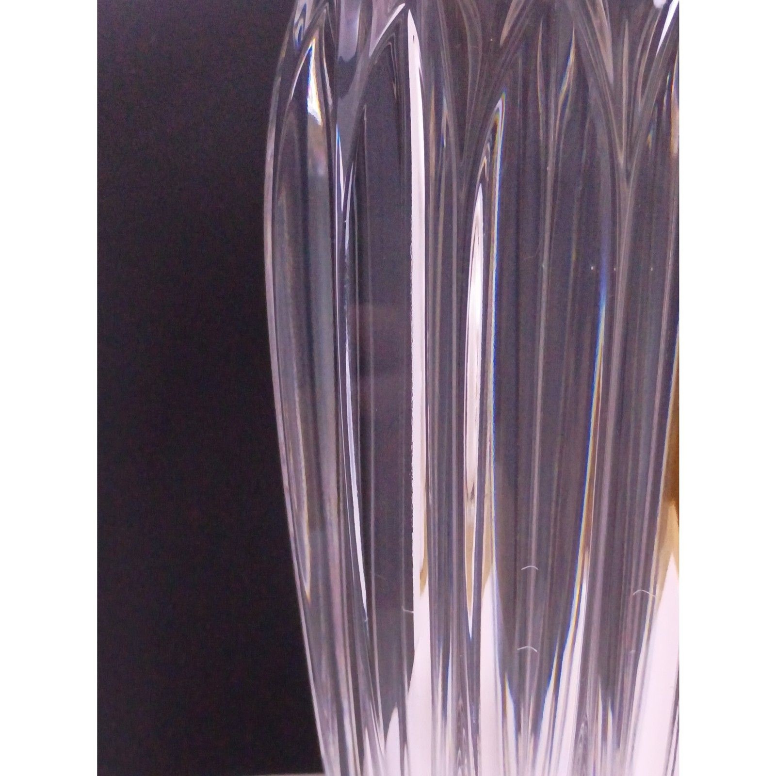 Vintage Cristal D’ Arques “Carthage” Clear/Frosted 24% Lead Crystal Vase