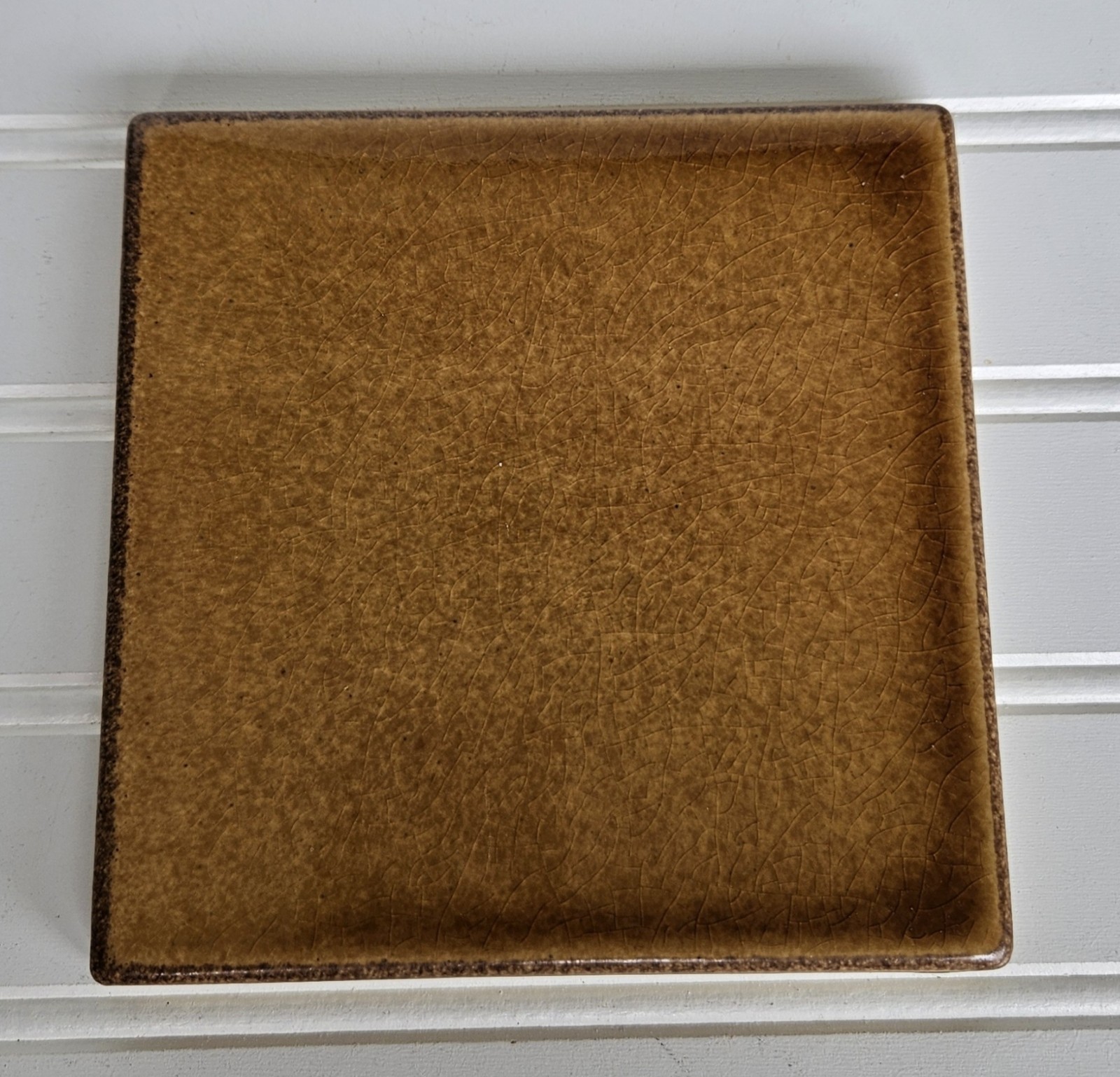 Motawi Tileworks Brown Chestnut Glazed Glossy Tile Ann Arbor Michigan 6×6 -TCC