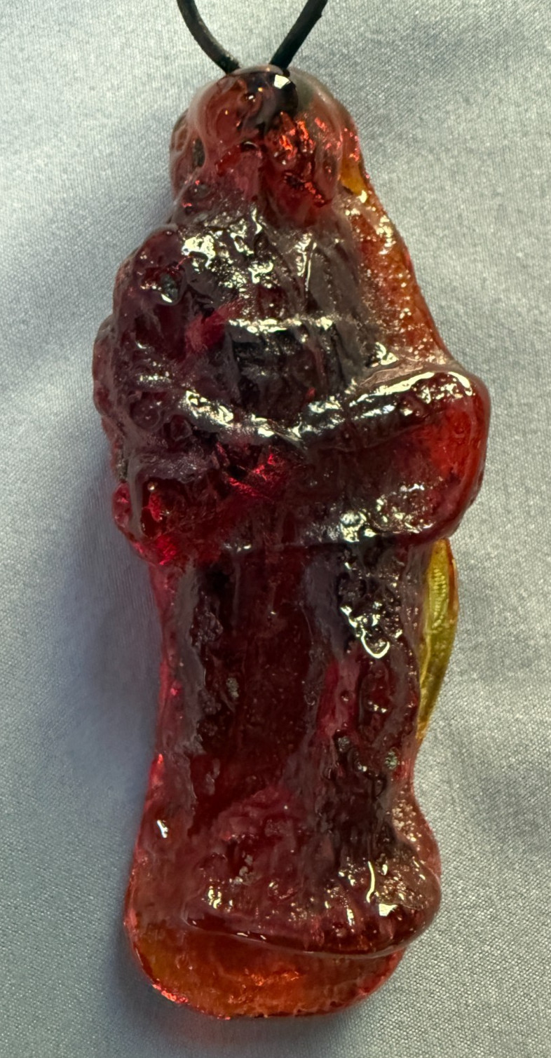 Mitchell Gaudet Original Handcast Glass Sand-Mold 2 Red Soldier Sculptures