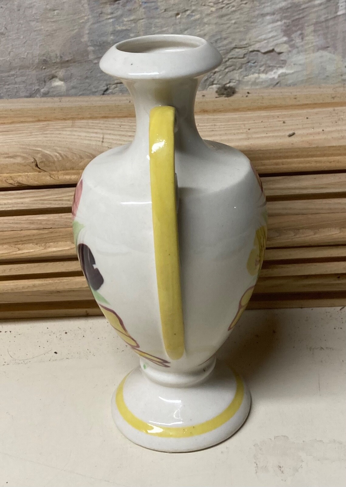 Vintage Blue Ridge China TAFOYA TULIP Double Handles Bud Flower Vase