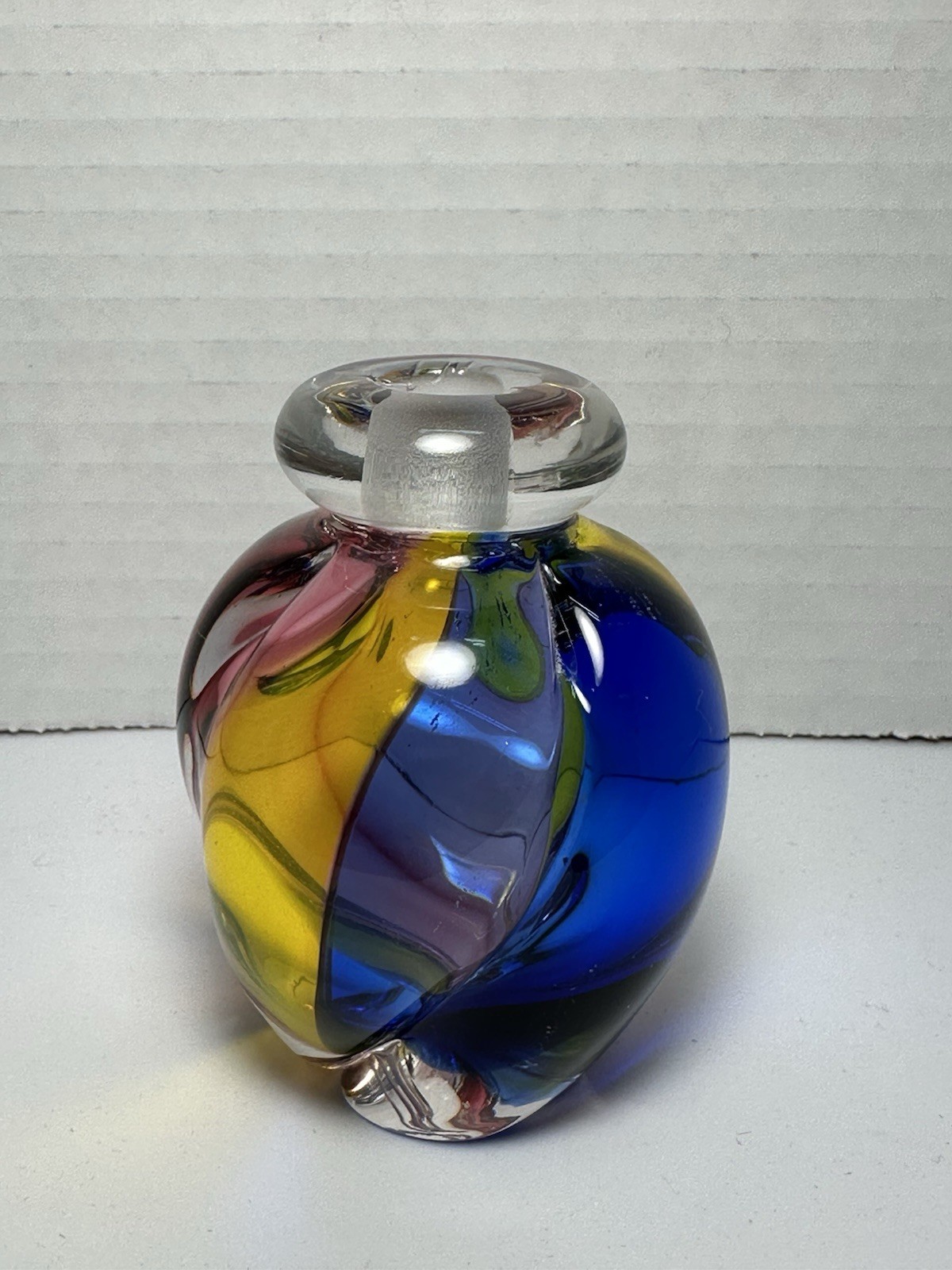 Signed Murano Italy Archimede Seguso Murano Perfume Bottle 3.25”